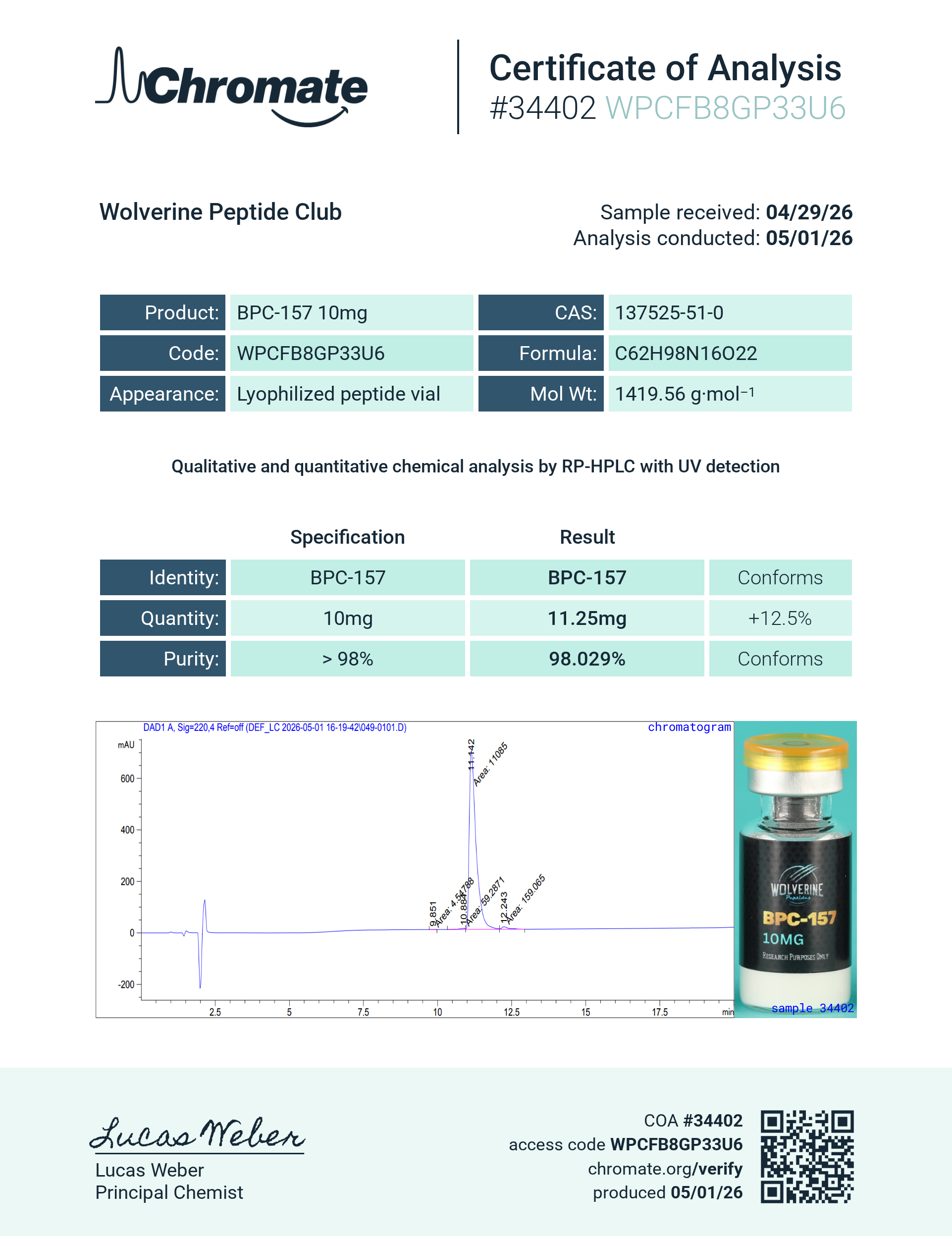 BPC-157 10mg - Image 2