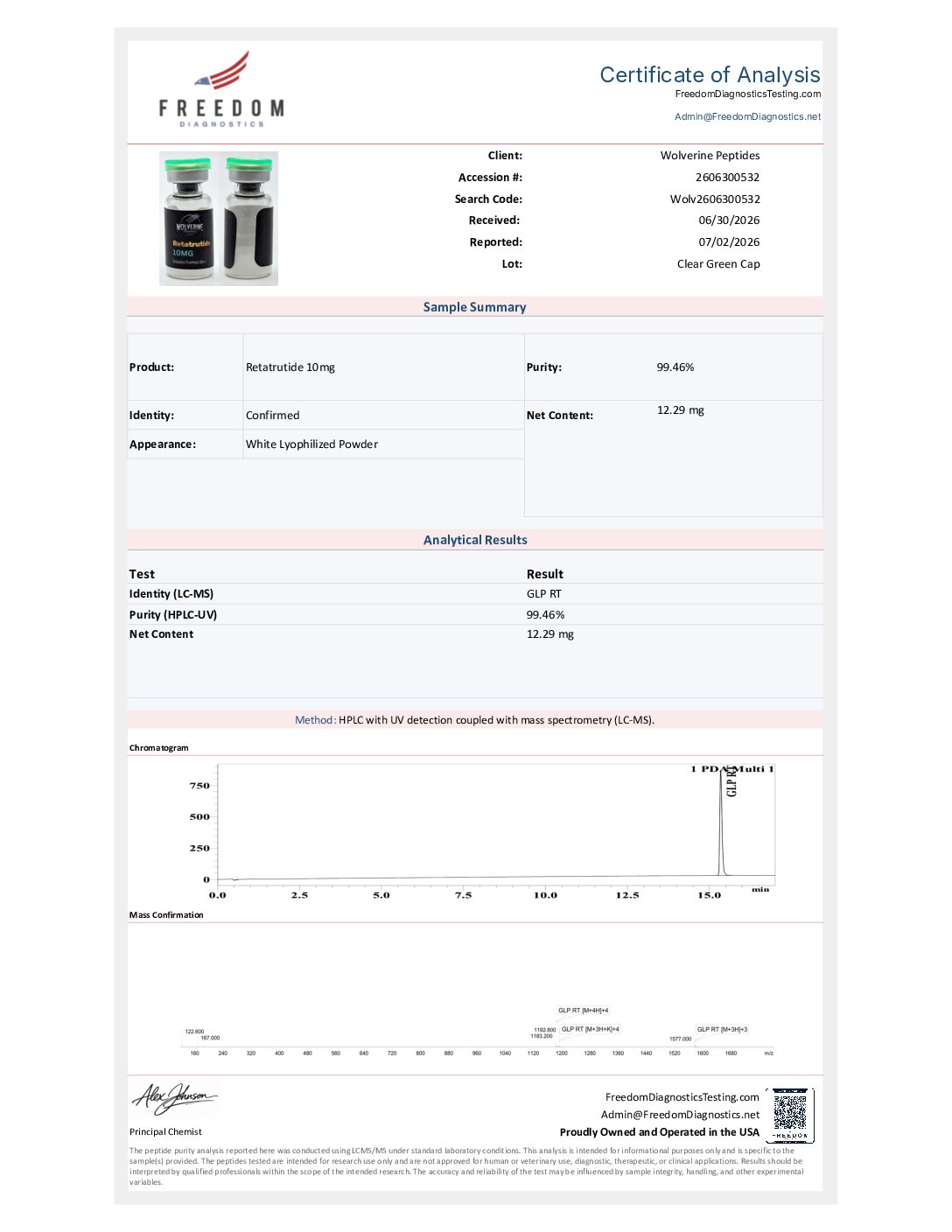 Wolverine Research Pack - GLP 3 10mg - Image 2